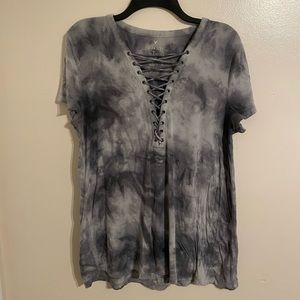 Gray Tie Dye Shirt